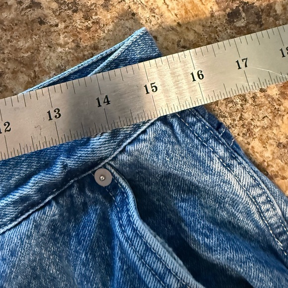 Madewell Superwide-Leg Women’s Jeans Tag Size 31 Relaxed High Rise Slash Pockets - Picture 6 of 15